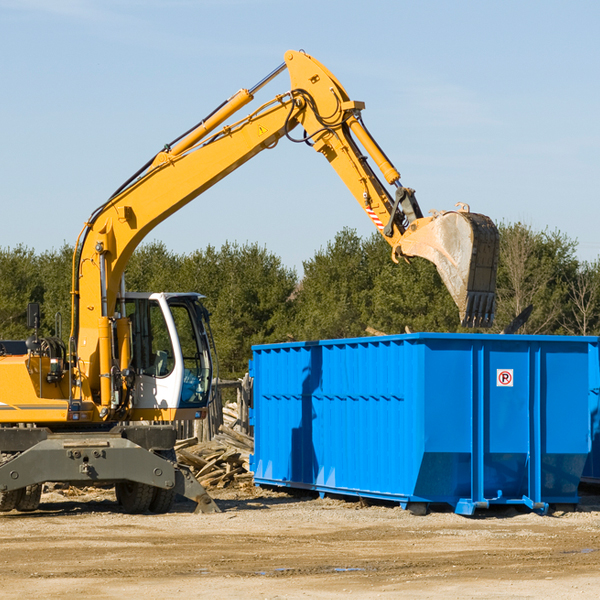 can i choose the location where the residential dumpster will be placed in Roe Arkansas